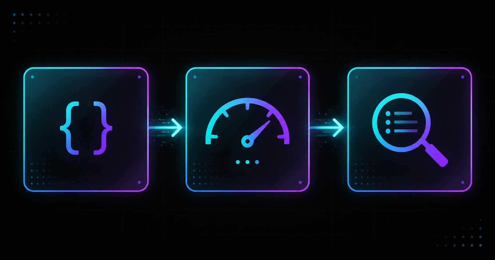 Developer SEO workflow: code editor, Lighthouse audit, and keyword dashboard