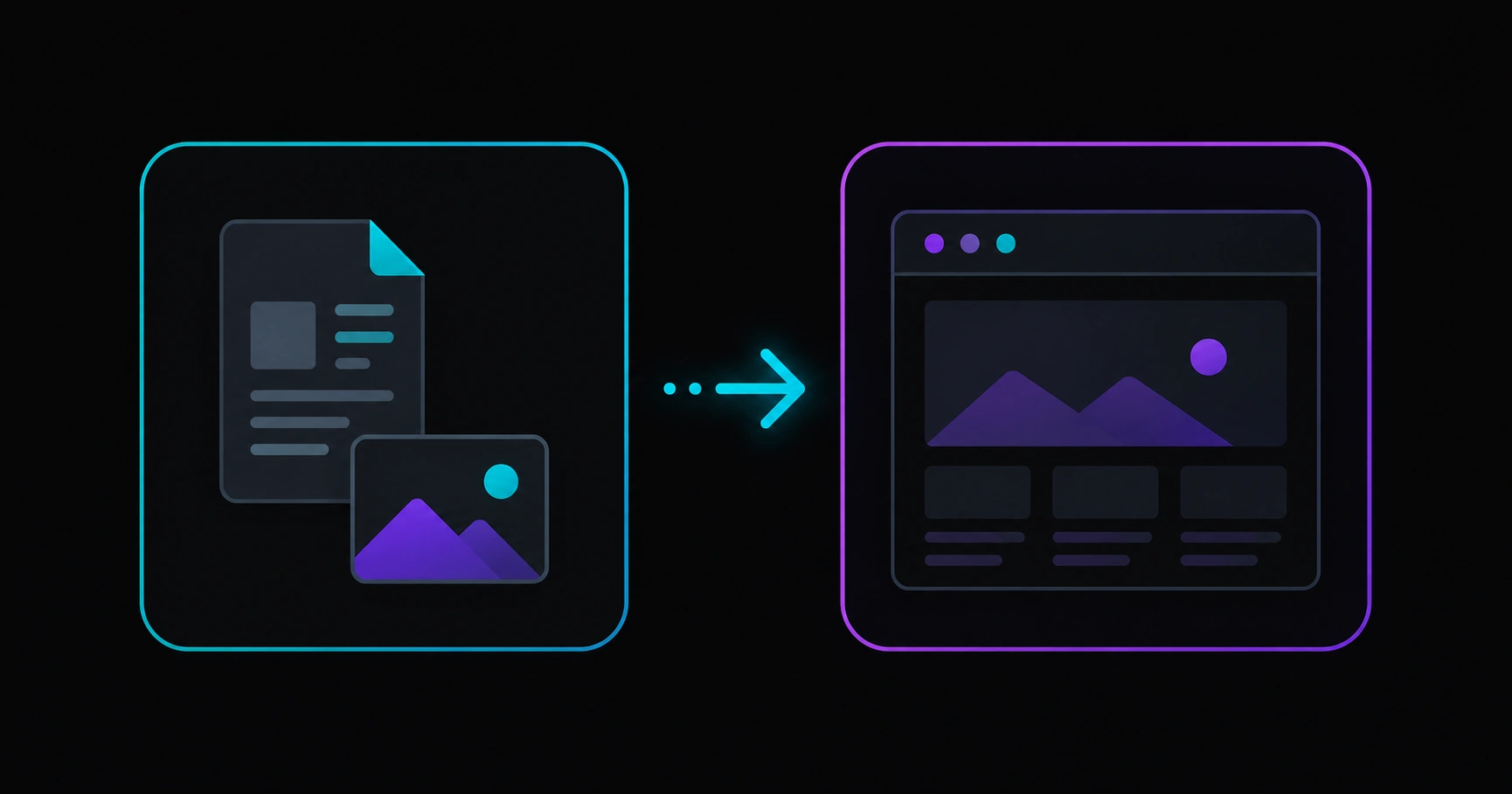 Conceptual diagram: WordPress as content manager and Next.js as the public website layer